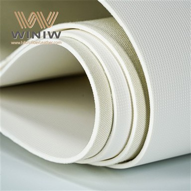 Soft Touch mikrofibr twal PU Leather Materyèl pou boul foutbòl