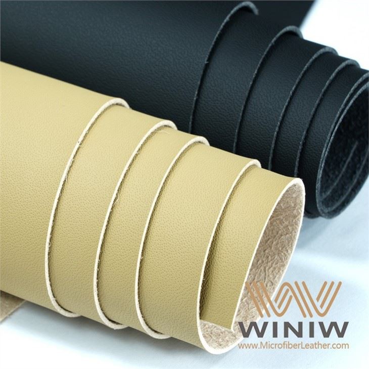 Eco Faux Leather Suede Microfiber Materyèl Twal materyèl pou machin