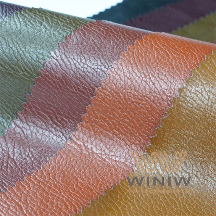 Solvent Pu Faux Leather Fabric For Garments