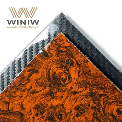 1mm Solvants gratis Microfiber imitasyon oto Headliners Leathr Materyèl
